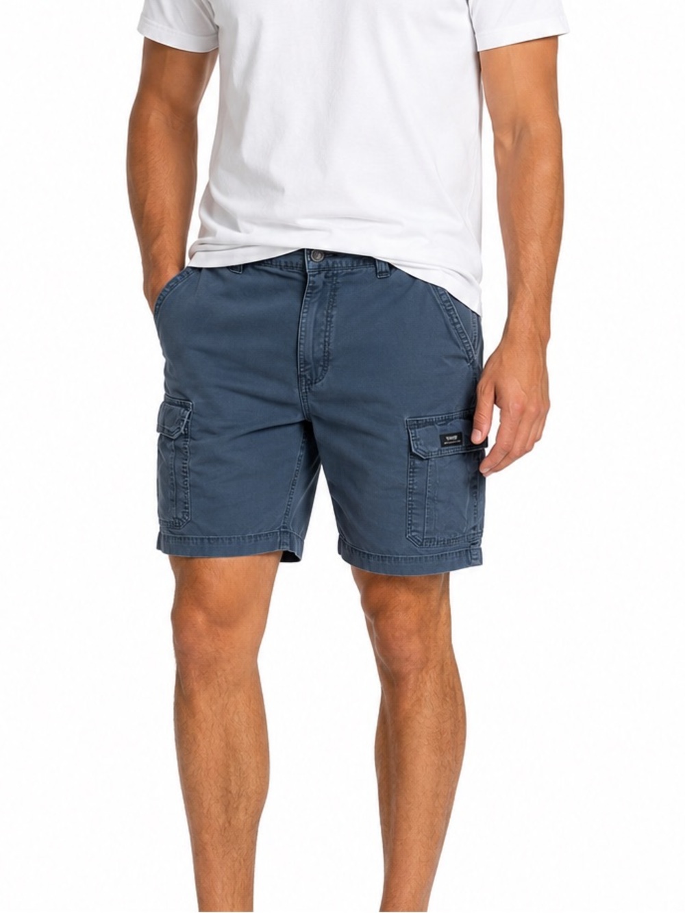 Wrangler Cargo Bermuda Shorts Gray Men’s 42 Utility Y2K Relaxed Fit Camping